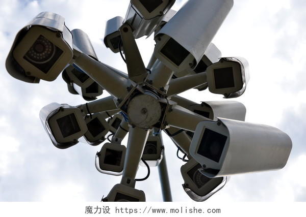 安全和隐藏的摄像机无处不在鸟巢一样的监控摄像机